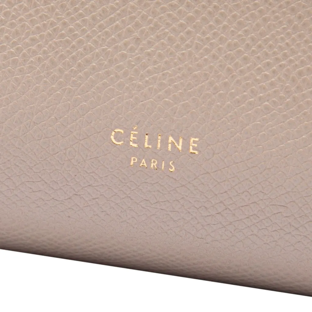 Celine Micro Grained Calfskin Belt Bag Beige Leather Very good - Box View