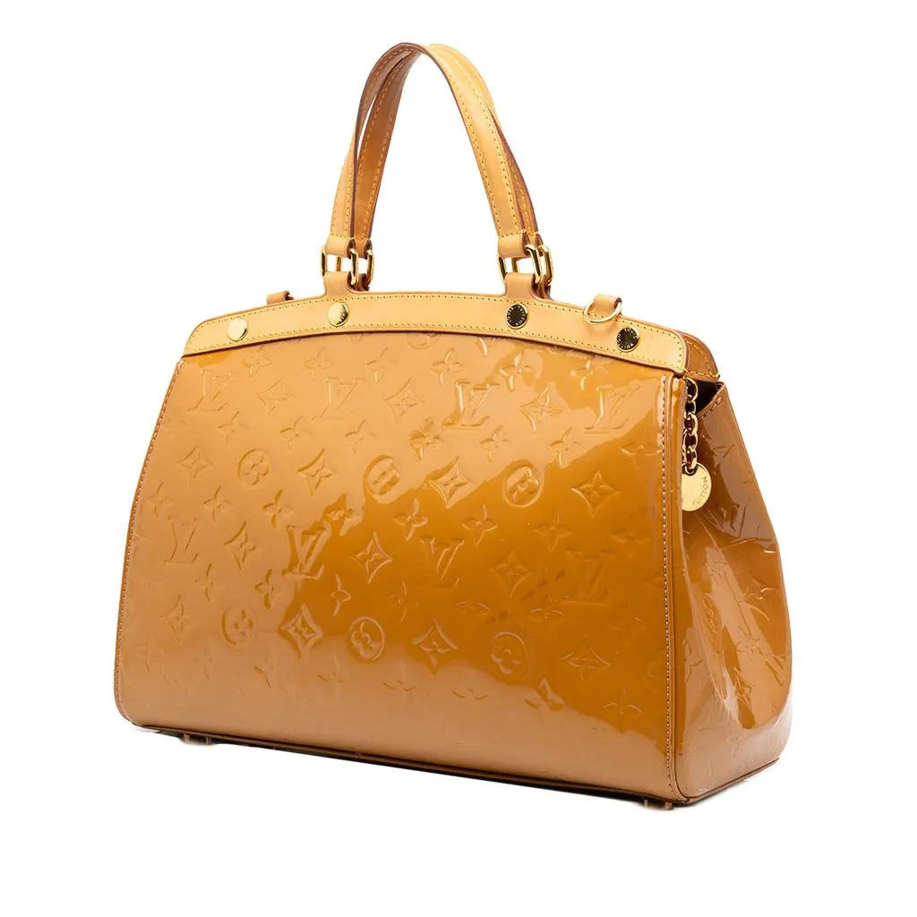 Louis Vuitton Monogram Vernis Brea MM Brown Leather Good - Back View