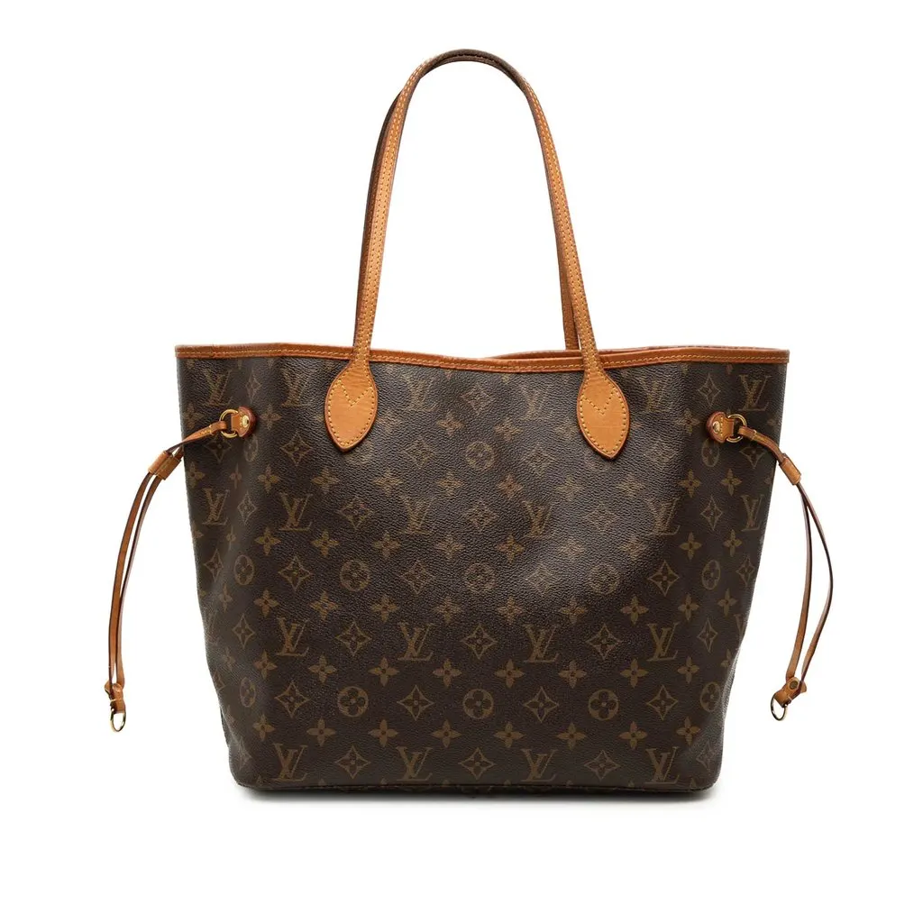 Louis Vuitton Monogram Neverfull MM Brown Very good - Front View