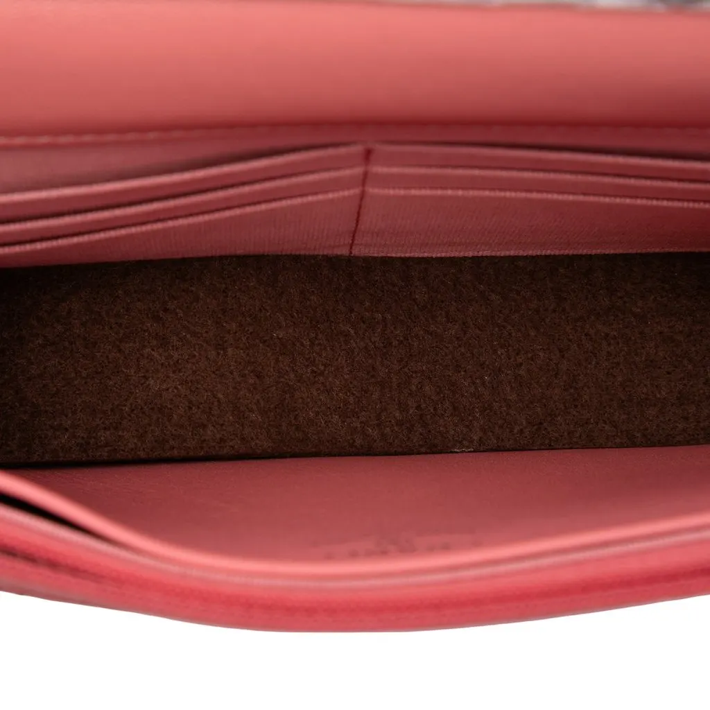 Chanel Mini Rectangular Lambskin Paris Le19M Charming Top Handle Flap Pink Leather Very good - Model View