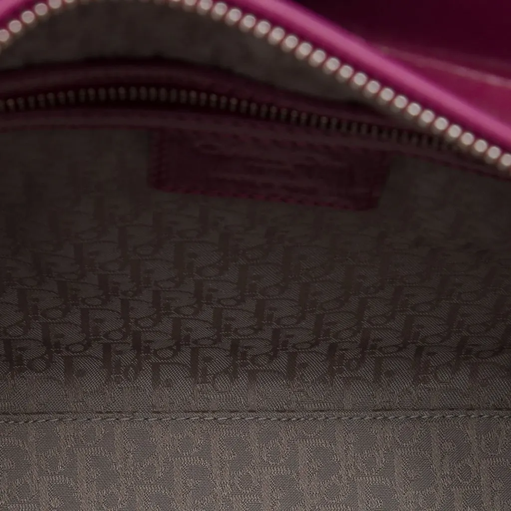 Dior Large Patent Cannage Lady Dior Purple Leather Very good - Model View