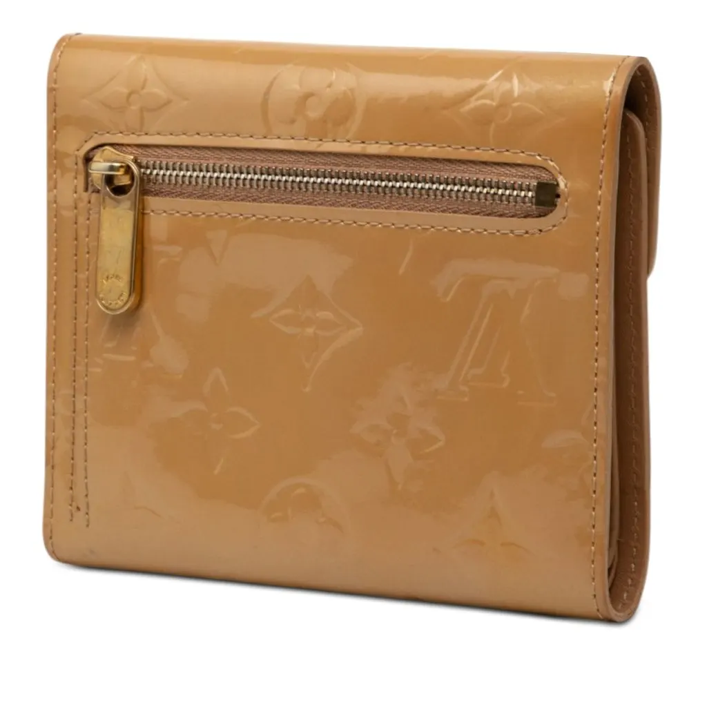 Louis Vuitton Monogram Vernis Koala Wallet Beige Leather Very good - Back View