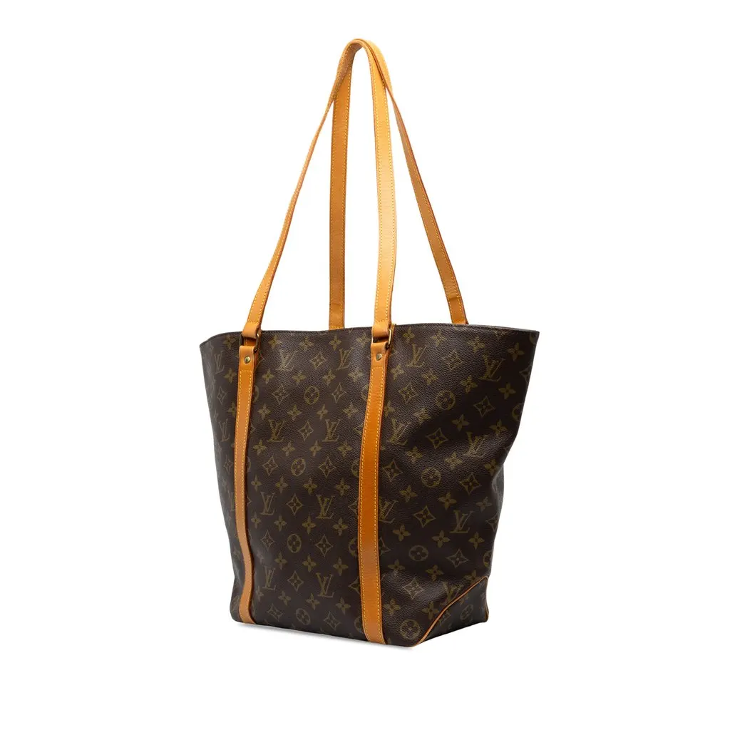 Louis Vuitton Monogram Sac Shopping Brown Canvas Very good - Back View