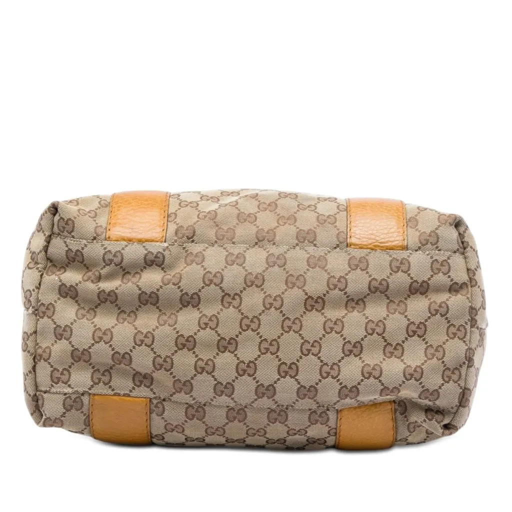 Gucci Large GG Canvas Bamboo Libeccio Tote Beige Very good - Inside View