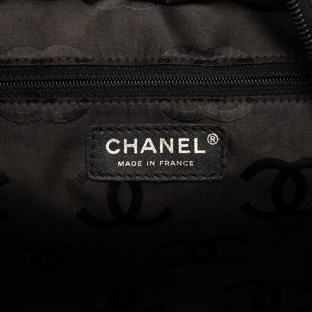 Chanel Large Quilted Lambskin Cambon Ligne Tote Beige Leather Very good - Box View