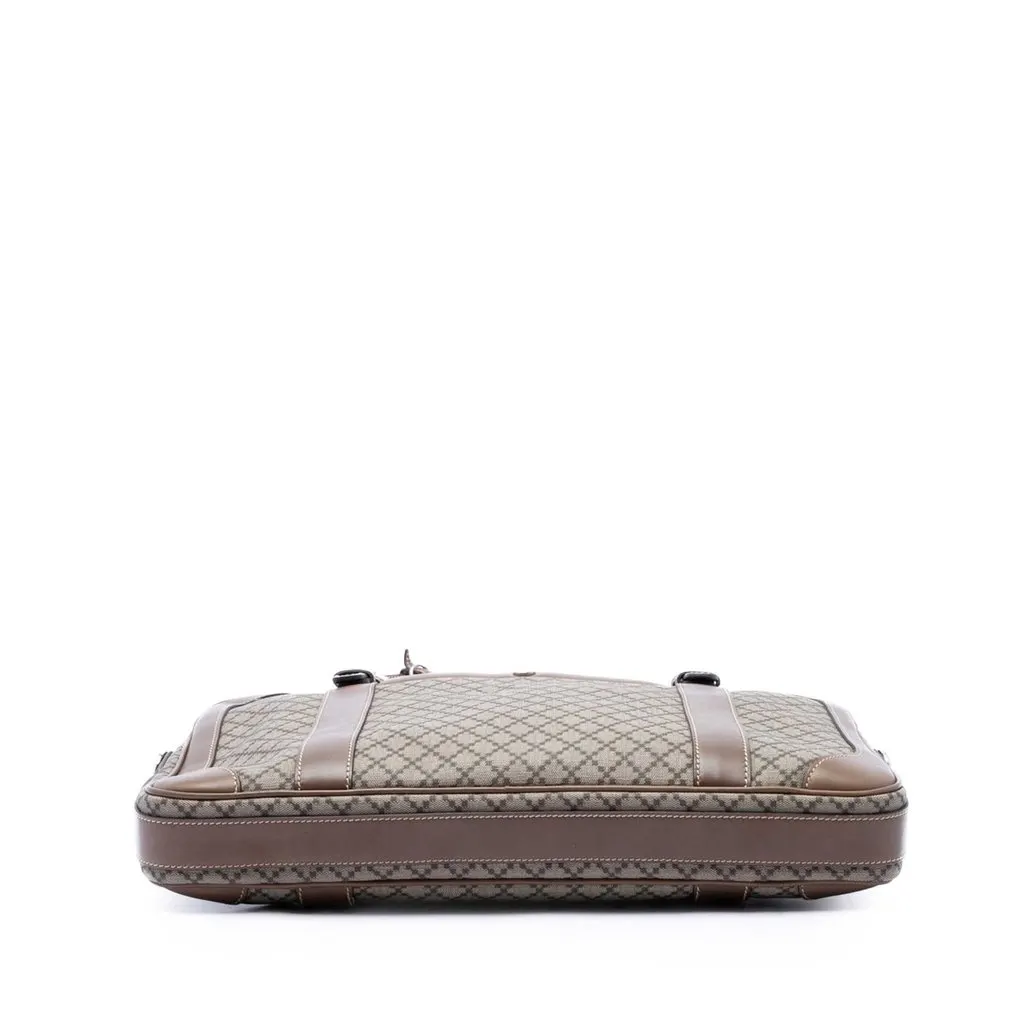 Gucci Diamante Coated Canvas Business Bag Beige Very good - Inside View