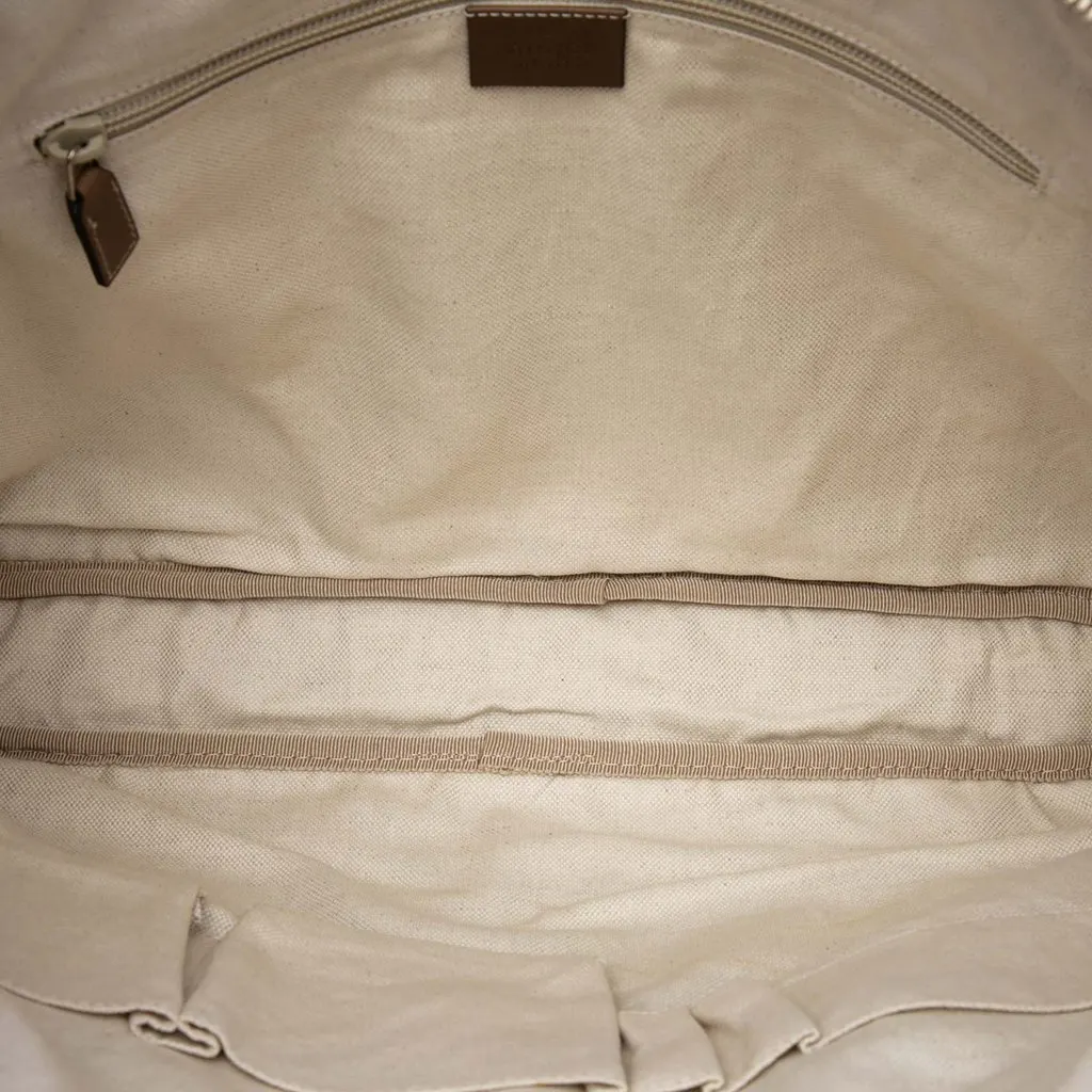 Gucci Diamante Coated Canvas Business Bag Beige Very good - Model View