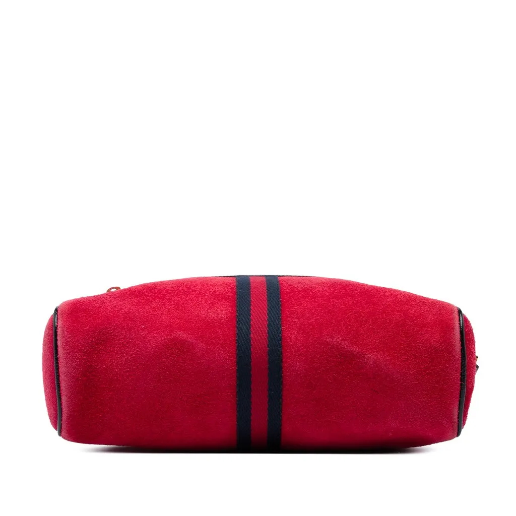 Gucci Suede Web Ophidia Crossbody Red Leather Very good - Inside View