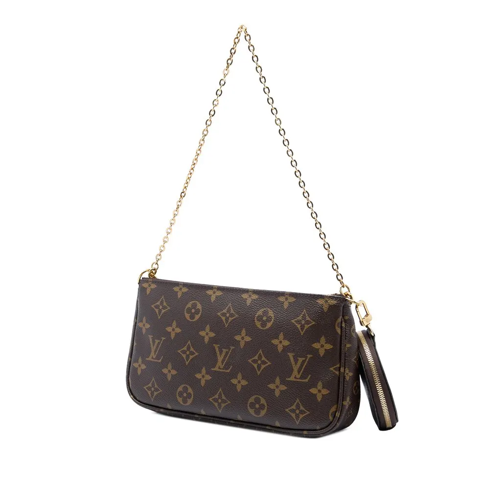 Louis Vuitton Monogram Multi Pochette Accessoires Brown Canvas Very good - Back View