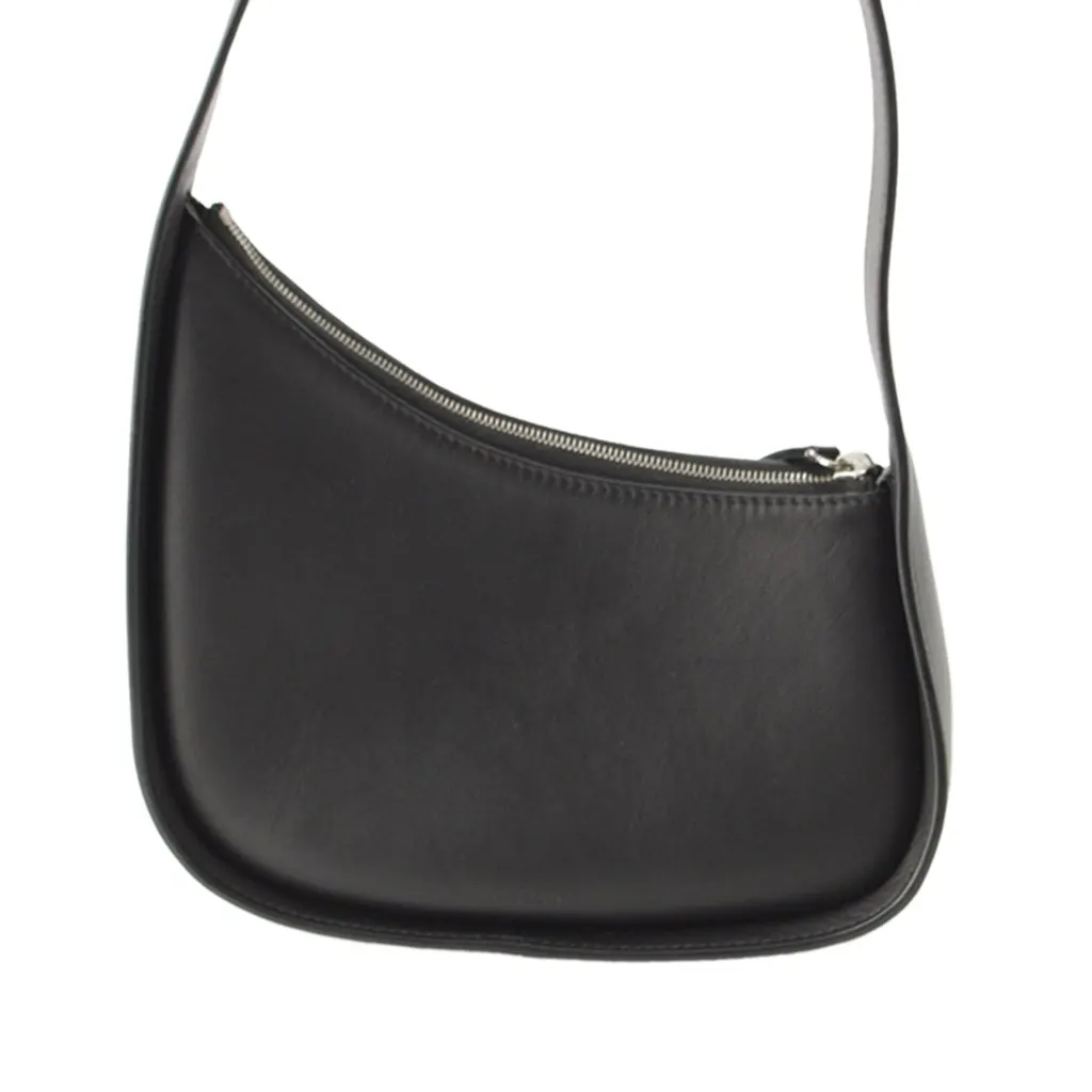 The Row Leather Half Moon Shoulder Bag Black Leather Very good - Inside View