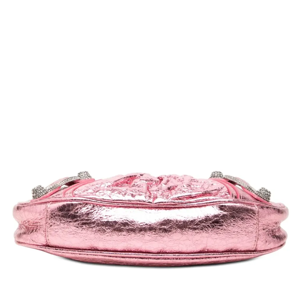 Balenciaga Mini Metallic Lambskin Motocross Le Cagole Pink Leather Very good - Inside View