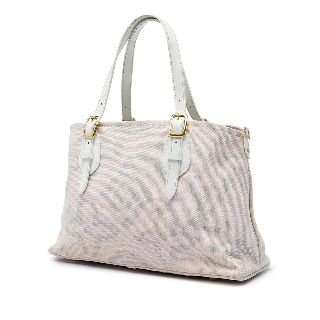 Louis Vuitton Monogram Tahitienne Cabas PM Pink Very good - Back View