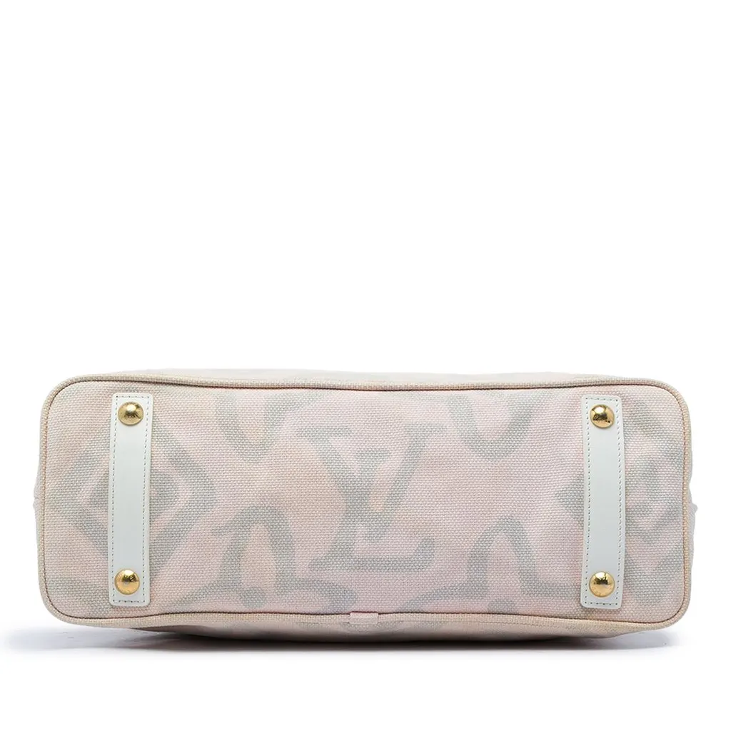 Louis Vuitton Monogram Tahitienne Cabas PM Pink Very good - Inside View