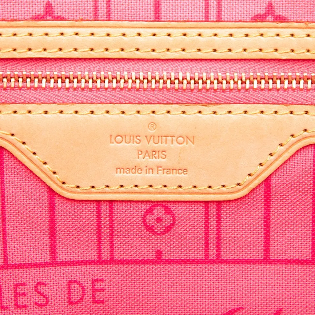 Louis Vuitton Monogram Roses Neverfull MM Brown Very good - Box View
