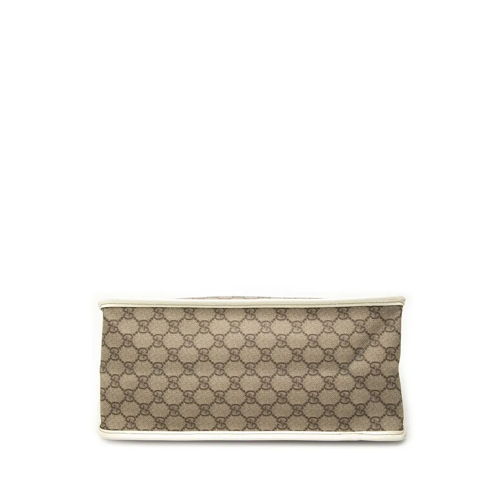 Gucci GG Supreme Satchel Beige Very good - Inside View