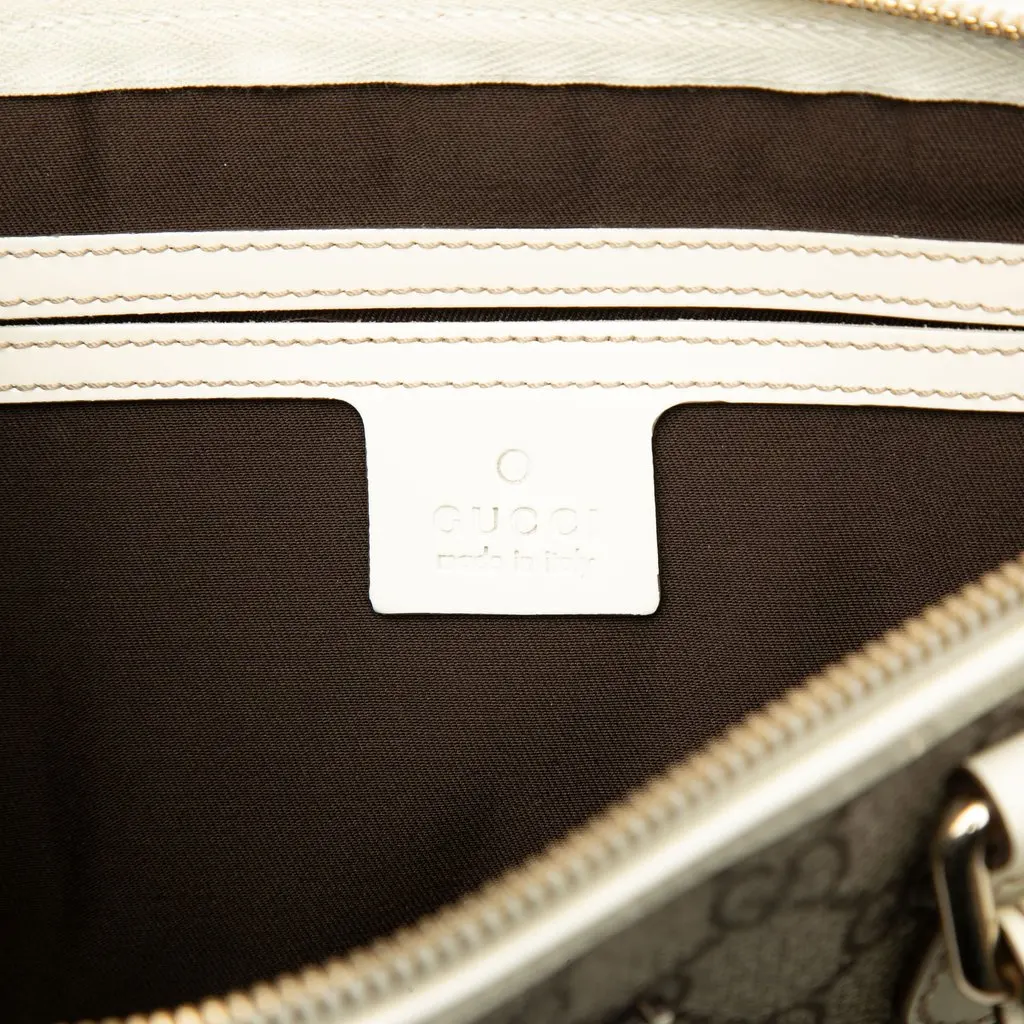 Gucci GG Supreme Satchel Beige Very good - Box View