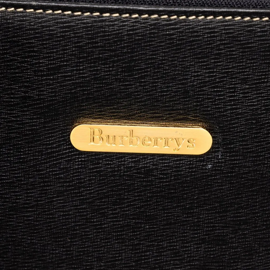 Burberry Leather Shoulder Bag Black Leather Good - Box View