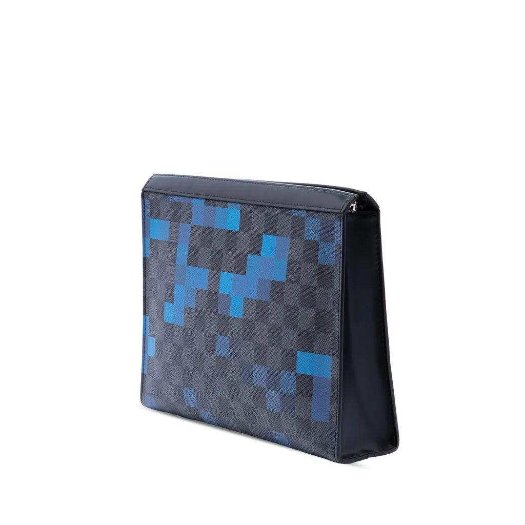 Louis Vuitton Damier Graphite Pixel Pochette Voyage MM MultiColor Very good - Back View