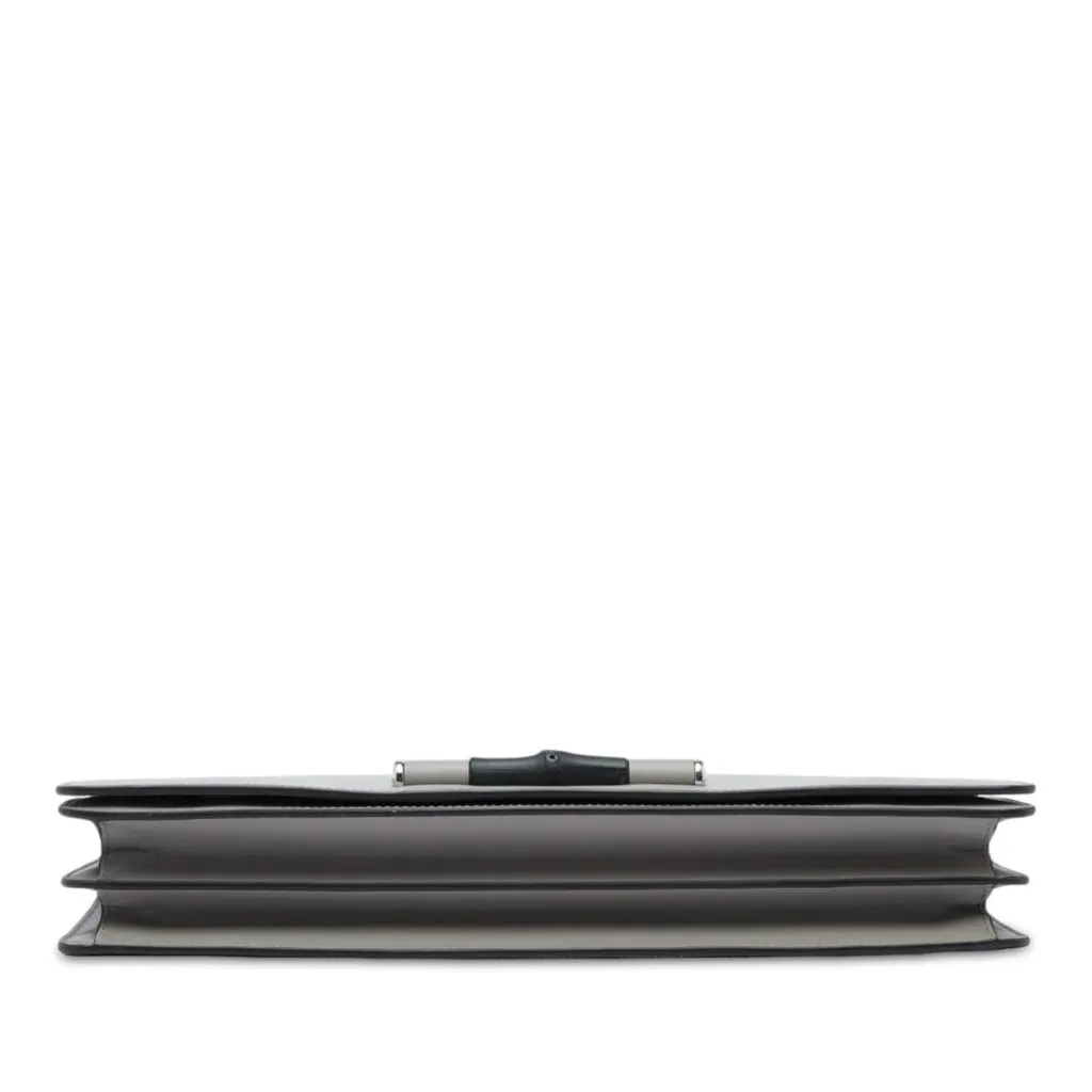Gucci Calfskin Lady Bamboo Clutch MultiColor Leather Very good - Inside View