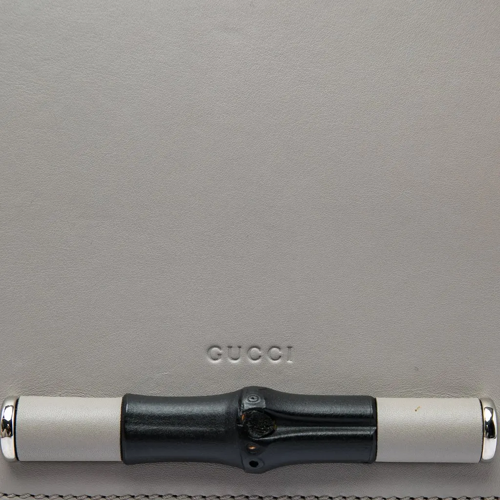 Gucci Calfskin Lady Bamboo Clutch MultiColor Leather Very good - Box View