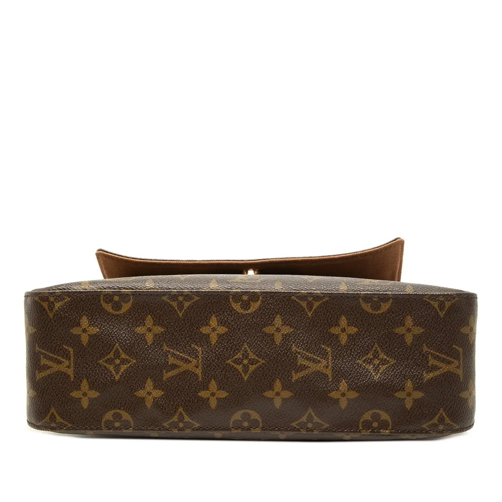 Louis Vuitton Monogram Mini Looping Brown Canvas Good - Inside View