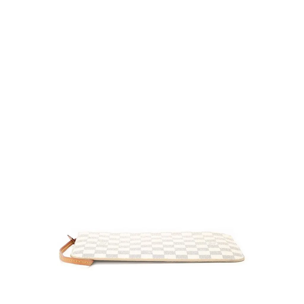 Louis Vuitton Damier Azur Neverfull Pouch MM White Very good - Inside View