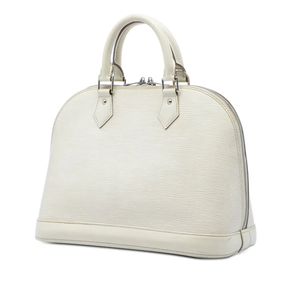 Louis Vuitton Epi Alma PM White Leather Very good - Back View