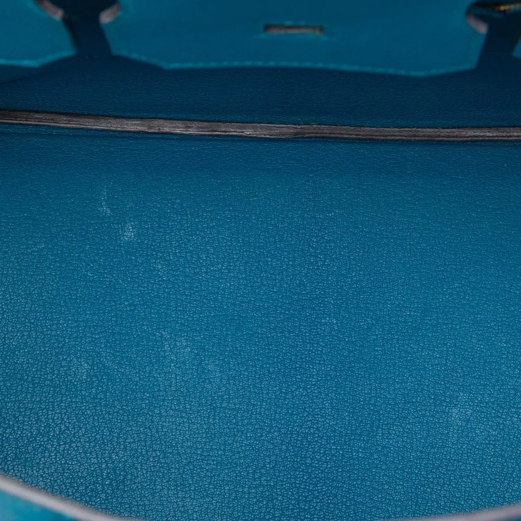 Hermès Epsom Birkin Retourne 35 Blue Leather Very good - Model View