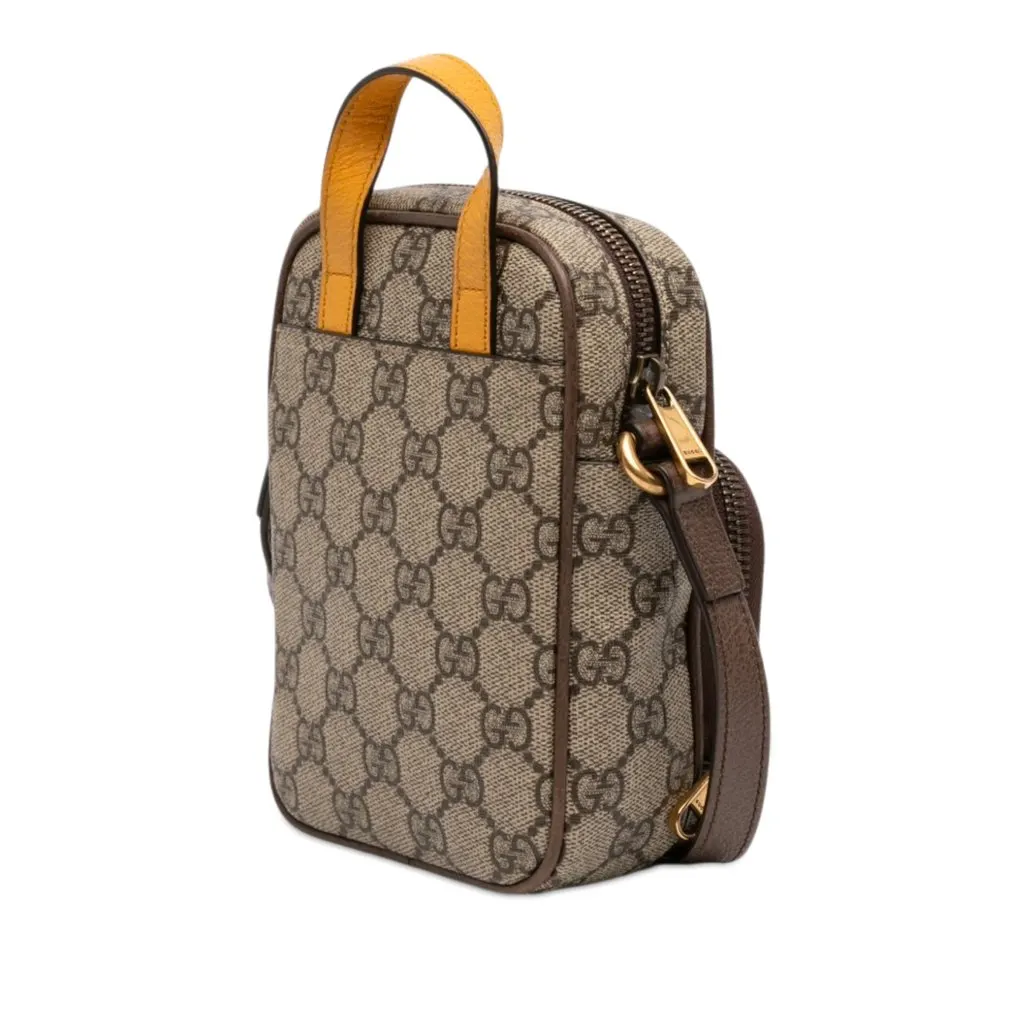 Gucci Mini GG Supreme Neo Vintage Satchel Beige Very good - Back View