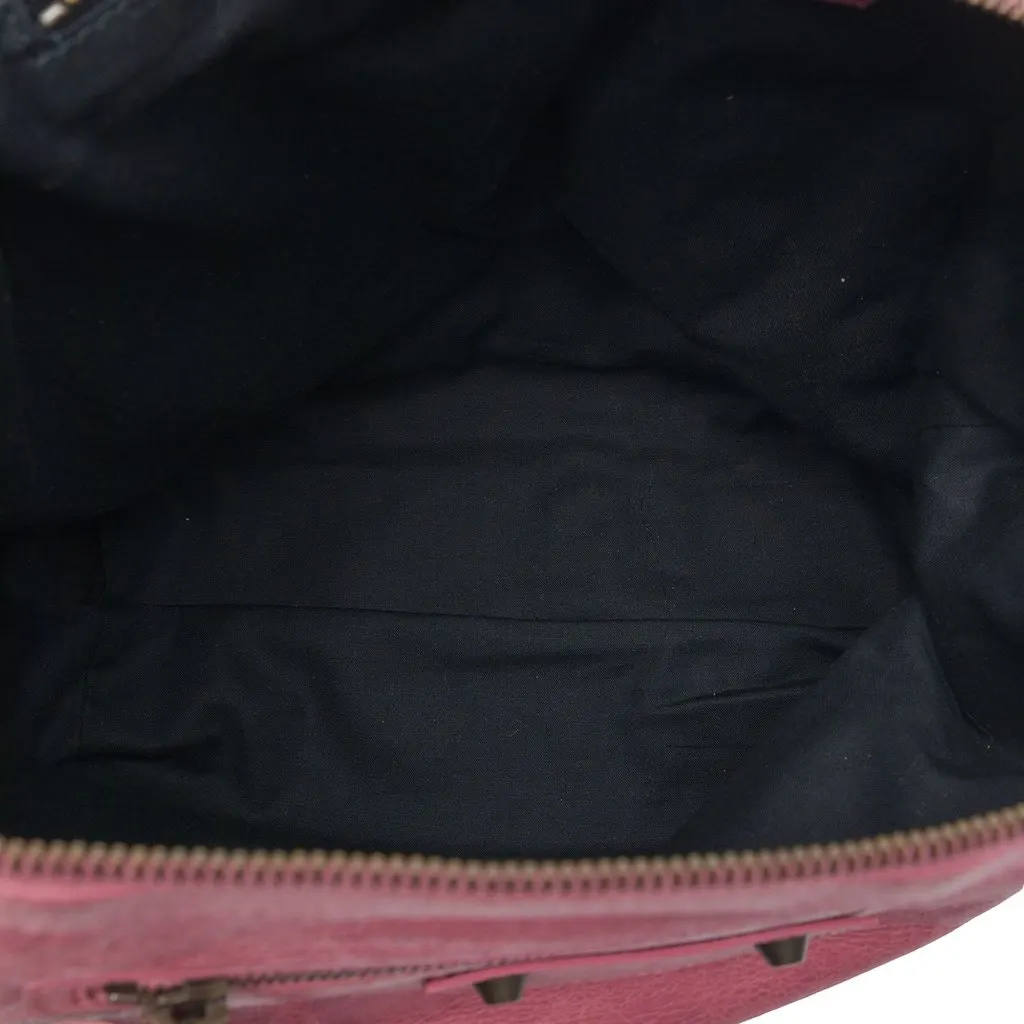 Balenciaga Lambskin Motocross Classic Day Hobo Pink Leather Very good - Model View