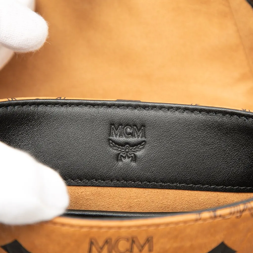 MCM Visetos Coated Canvas Aren NS Crossbody Brown Canvas Very good - Box View