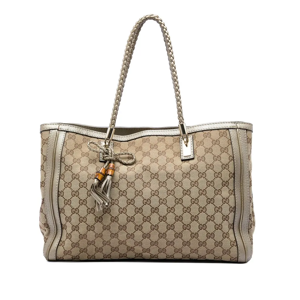Gucci GG Canvas Bella Tote Beige Very good - Front View