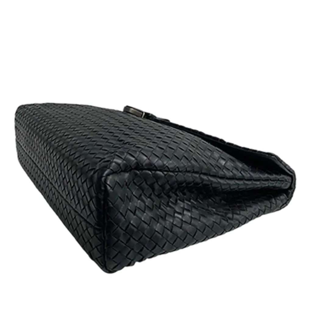 Bottega Veneta Nappa Intrecciato Briefcase Black Leather Good - Model View