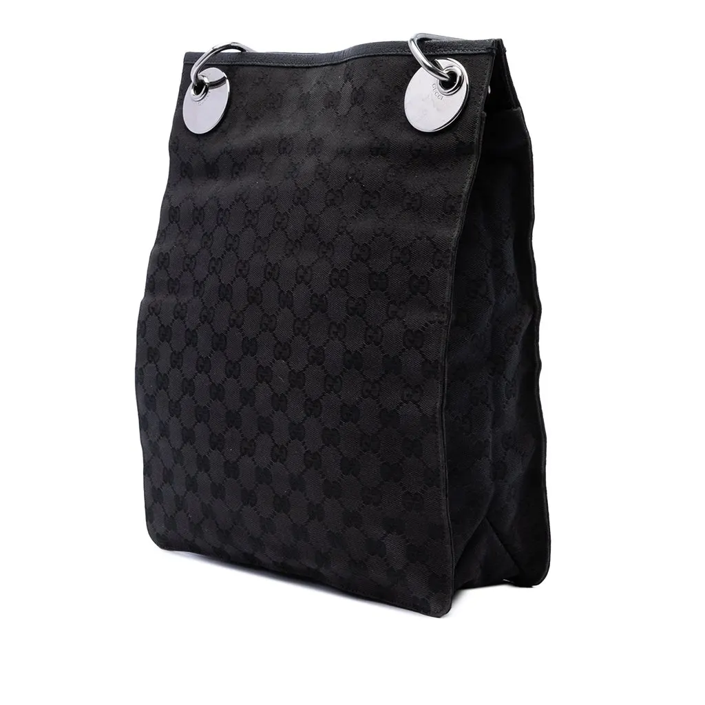Gucci GG Canvas Eclipse Crossbody Black Very good - Back View
