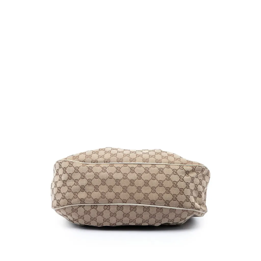 Gucci GG Canvas Sukey Shoulder Bag Beige Canvas Good - Inside View