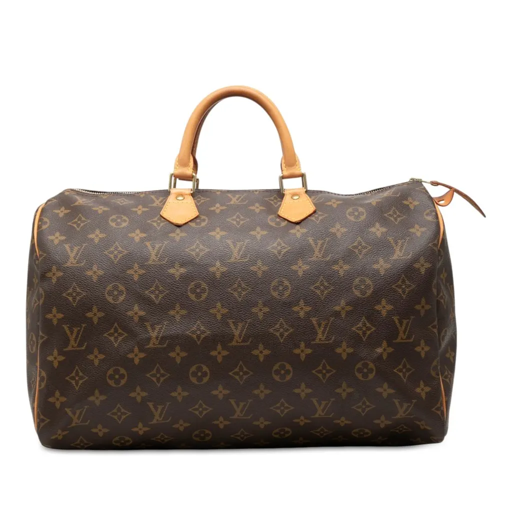 Louis Vuitton Monogram Speedy 40 Brown Canvas Very good - Front View