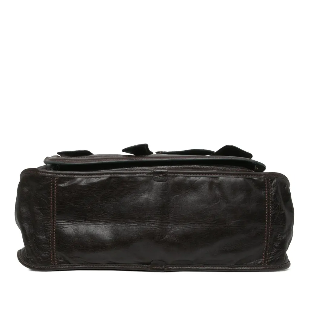 Chloé Large Leather Bay Satchel Brown Leather Very good - Inside View