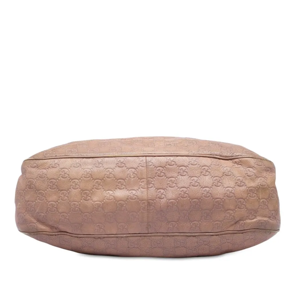 Gucci Guccissima Sukey Tote Pink Leather Good - Inside View