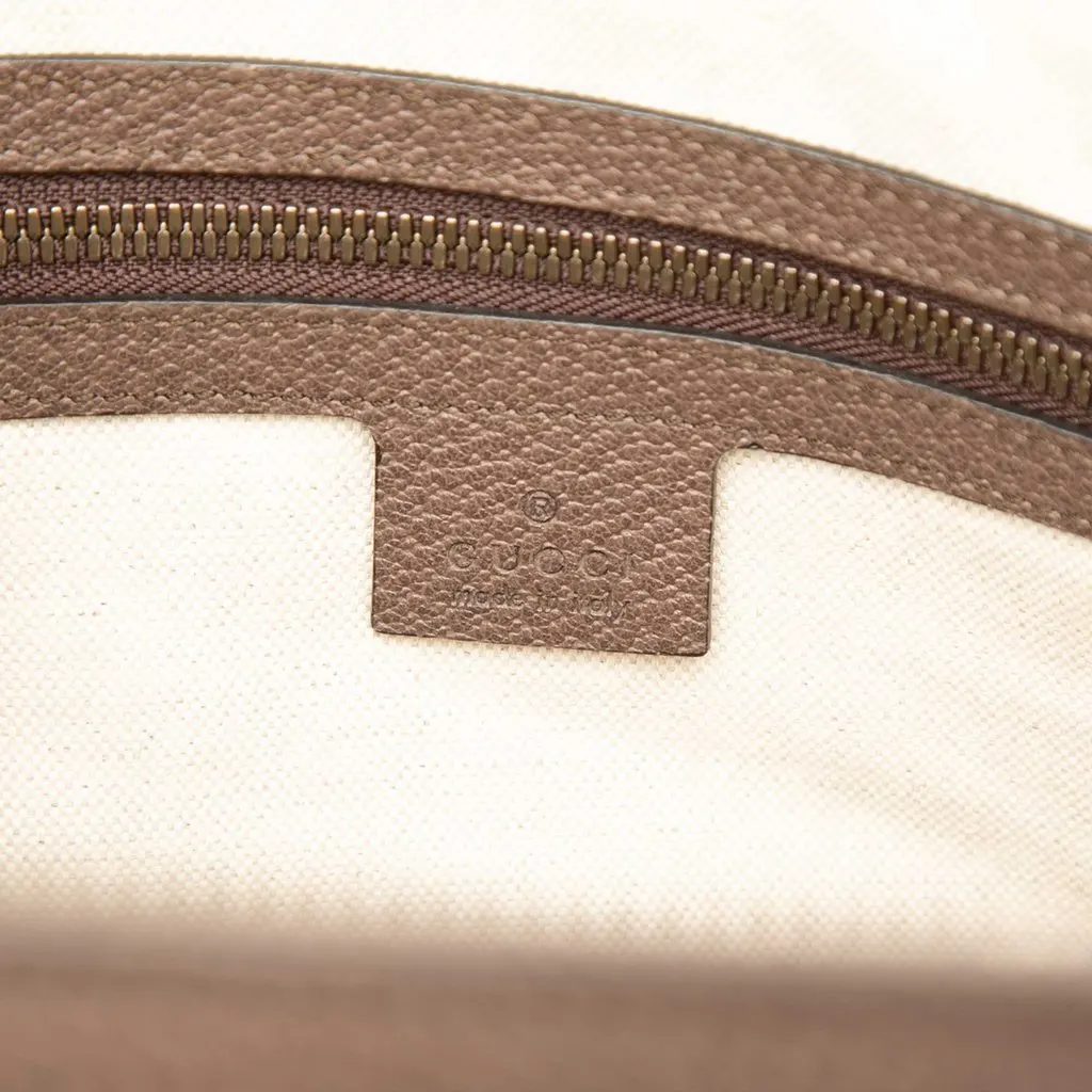 Gucci GG Supreme Ophidia Web Briefcase Beige Very good - Box View