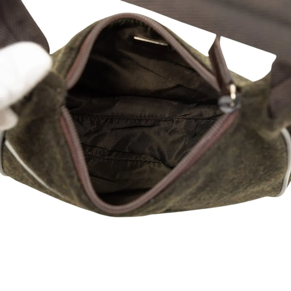 Prada Sports Line Wool Handbag Brown Very good - Model View