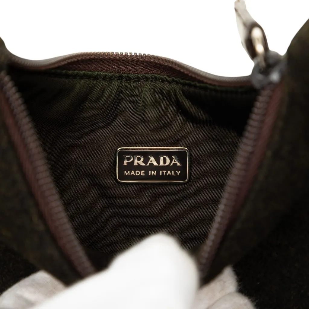 Prada Sports Line Wool Handbag Brown Very good - Box View