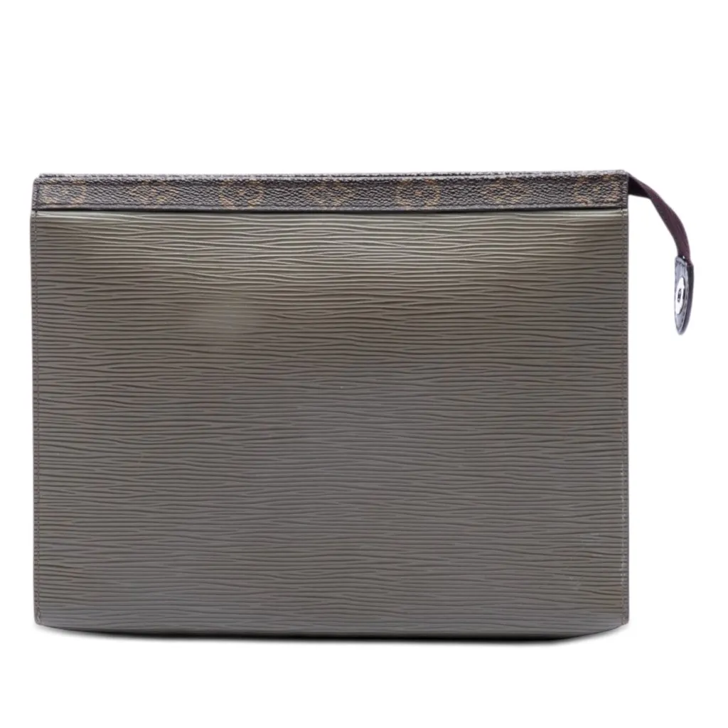 Louis Vuitton Epi Pochette Voyage MM Brown Leather Very good - Front View