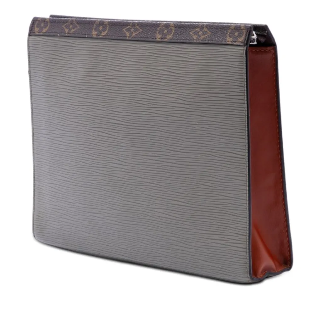 Louis Vuitton Epi Pochette Voyage MM Brown Leather Very good - Back View
