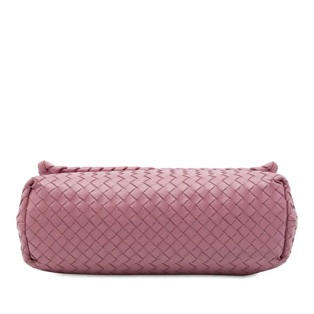 Bottega Veneta Medium Nappa Intrecciato Olimpia Shoulder Bag Pink Leather Very good - Inside View