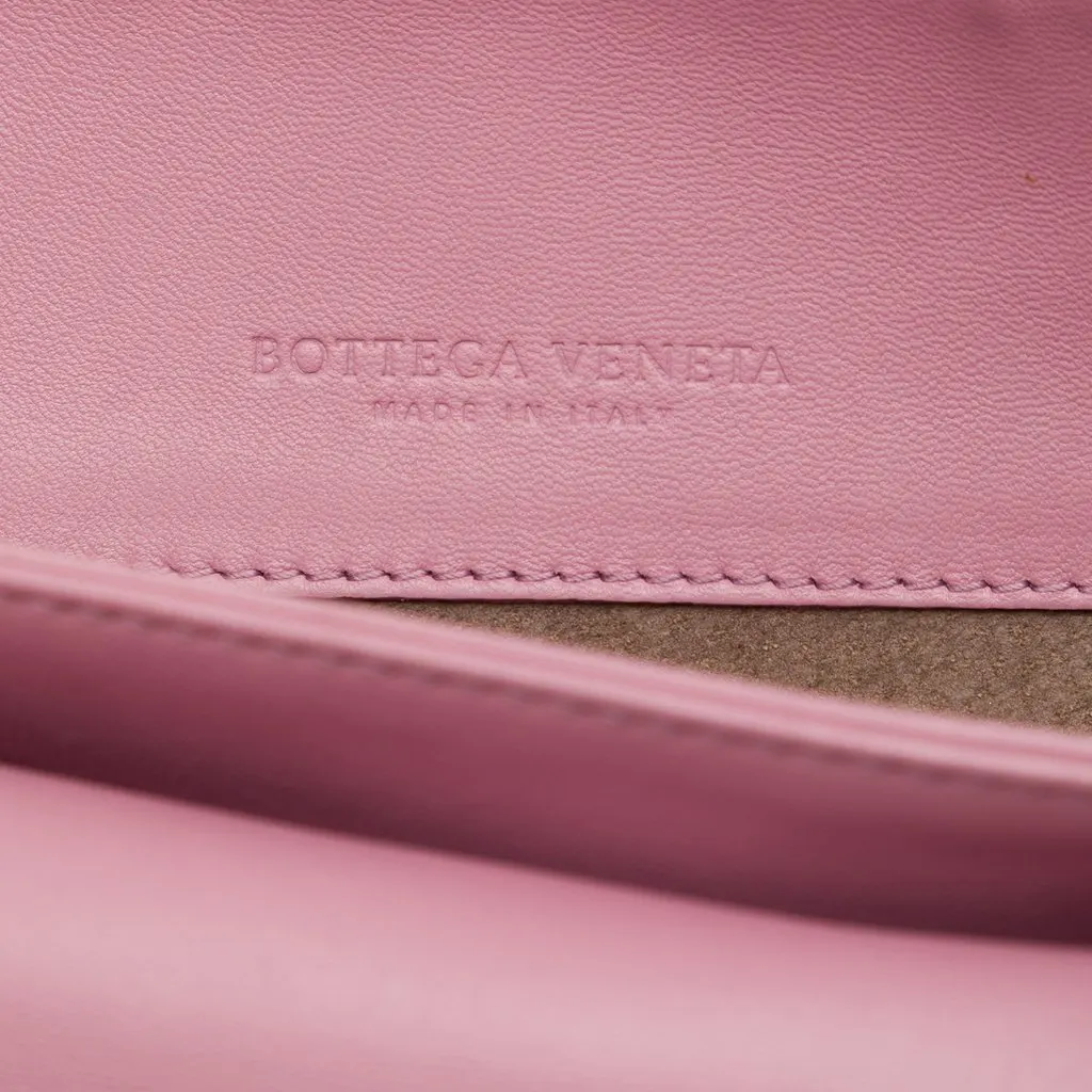 Bottega Veneta Medium Nappa Intrecciato Olimpia Shoulder Bag Pink Leather Very good - Box View