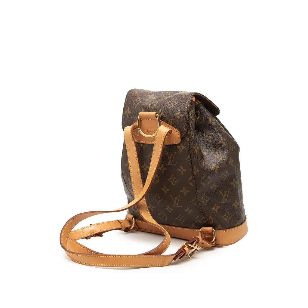 Louis Vuitton Monogram Montsouris MM Brown Very good - Back View