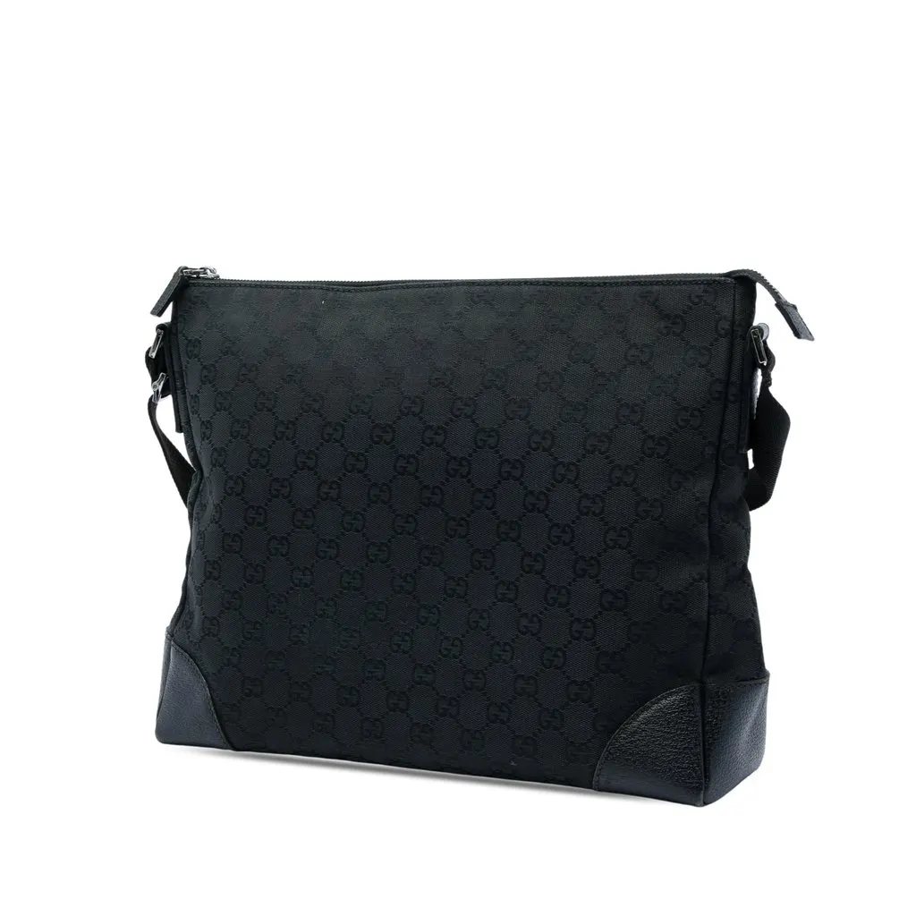Gucci GG Canvas Joy Messenger Bag Black Canvas Good - Back View