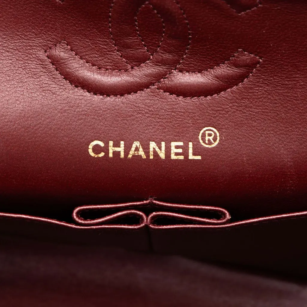 Chanel Small Classic Lambskin Double Flap Black Leather Good - Box View