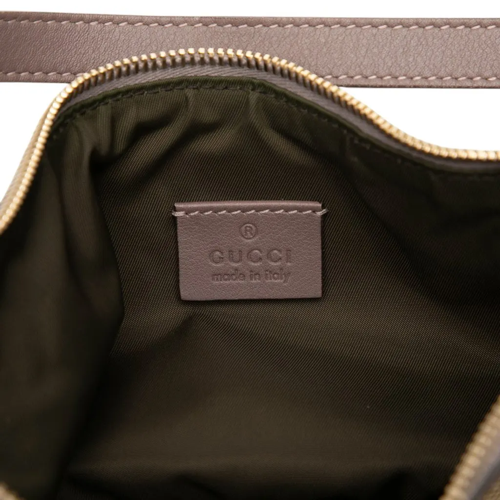 Gucci GG Canvas Web Handbag Beige Very good - Box View