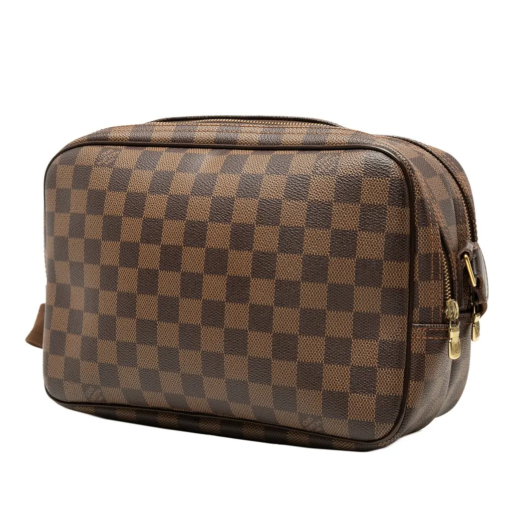 Louis Vuitton Damier Ebene Reporter PM Brown Very good - Back View